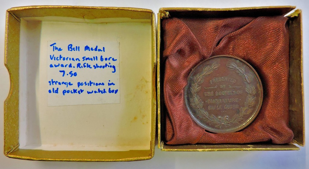 Medals - The Bell Medal - Bronze 1920's small bore award as issued by the SMRC's affiliated clubs,