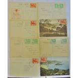 Jersey 1943 -(8) cards, some GFI with arms or view's issues.