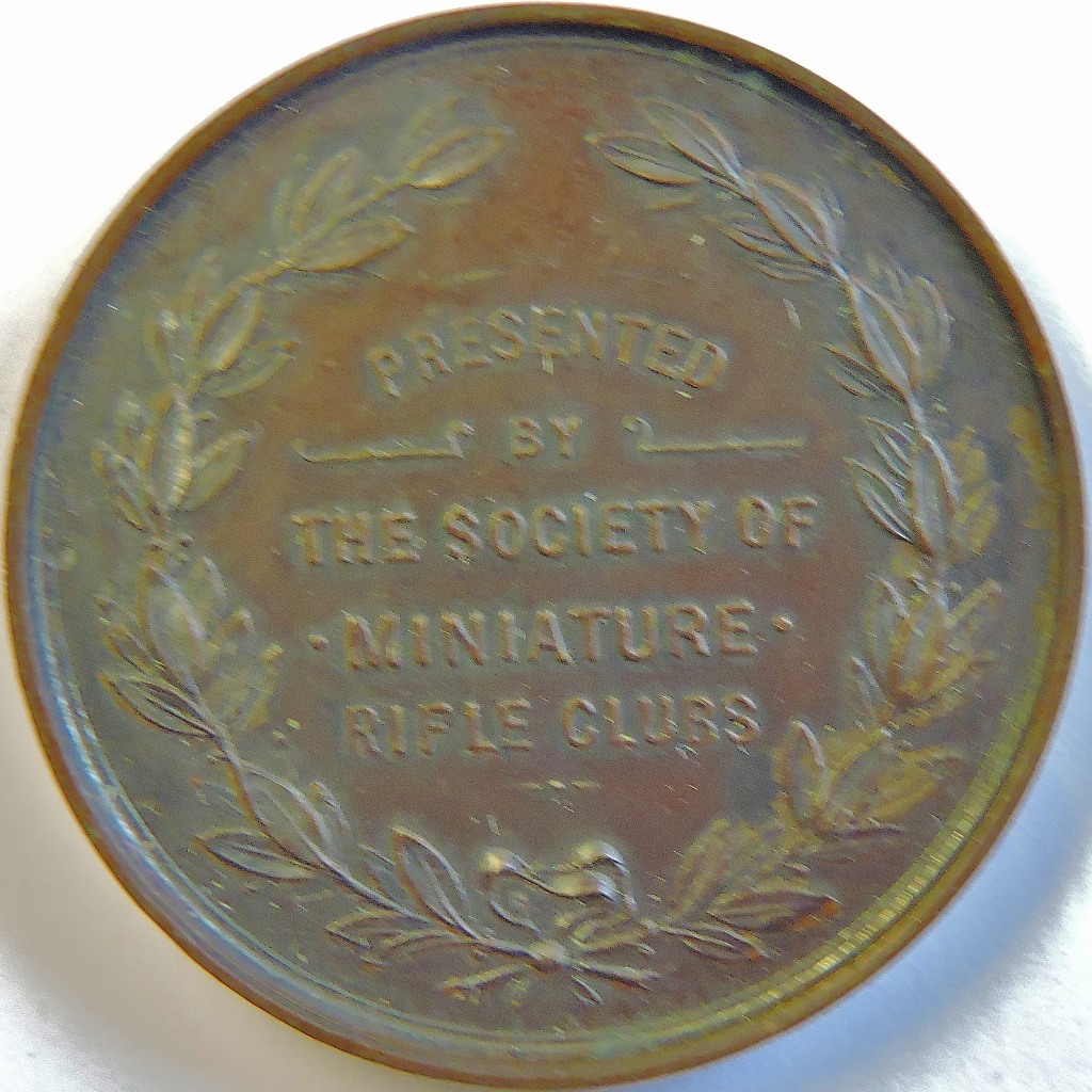 Medals - The Bell Medal - Bronze 1920's small bore award as issued by the SMRC's affiliated clubs, - Image 3 of 4