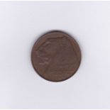 Great Britain 1924 Copper Token, Industry/Commercial rev Struck At The British Empire Exhibition