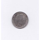 Great Britain 1886 Threepence, EF, nicely toned