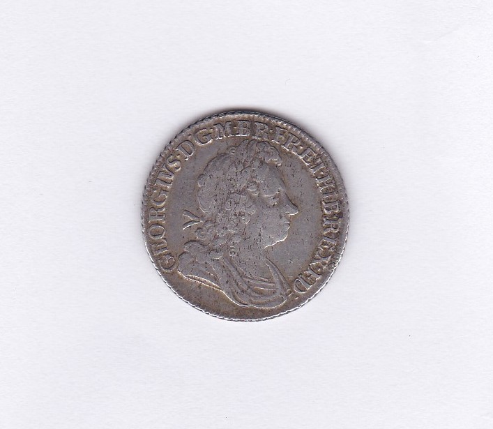 Great Britain 1723 Shilling, SSC in angles, VF - Image 2 of 2