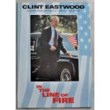 Film Brochure: In the Line of Fire, 1993, A4 size, opens out to A3 centrefold. Stars Clint Eastwood,