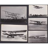 Aviation Real Photo Postcard-An A W Argosy-real photo postcard-huge space- some crew in