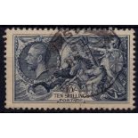 Great Britain 1934 10/- indigo, SG 452, fine used, re-engraved