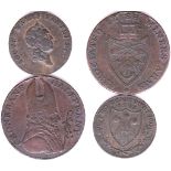 Tokens Wales/Ireland 1793 South Wales Farthing, Pro Bono VF; dated. Cronebane Half Penny Token,