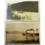 paddle Streamers-The 'Prince Edward'-leaving Ballock Pier, loch Lomard, and Tregothnan from King