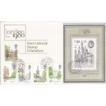 Great Britain - 1980 7th May London 1980 min sheet and London hand marks. FDC. Unaddressed.