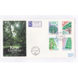 Great Britain - 1990 (5 Jun) Kew Gardens illustrated First Day Cover with Ash C.D.s p/a.