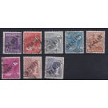 Germany Berlin 1948 Allied Occupation issues overprinted in black used selection Cat £68