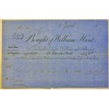 Ipswich Suffolk William Hunt engraved heading Booksellers Printer Publisher Stationers