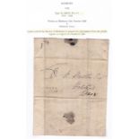 Suffolk - 1826 EL With Sudbury Penny Post (SK353). Letter written by Rector of Bildeston re Burial