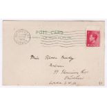 Great Britain-19346 (Sept1/4) King Edward VIII, 1d,postcard,FDI h/a.