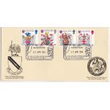 Great Britain - 1984 (23 Apr) Heraldry Shakespeare Coat of Arms cover Commemorative special h/s with