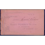 Europe Victorian wholesale sample approval book from Harry Hilkes & Co, 64 Cheapside, London with
