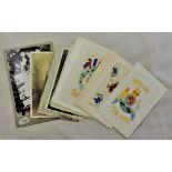 British WWI Postcards - A collection of (14) including many silks, 8th Division B.E.F. 1914, 1915,