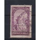 Monaco 1933 5 Francs, SG 140, very fine used