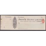 Parr's Bank Limited, Great Charlotte Street Branch, Liverpool-Mint order with C/F RO 20.5.97,