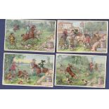 Liebig Deer Hunting 2 1898 set 6 S0546 vg