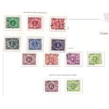 Ireland 1940-1969-Postage due set (SG D5-D14)(10) and 6d+1/- watermark side ways (12)