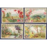 Liebig In Field & Forest 1900 set 6 S0627 vg-a beautiful delicate set