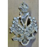 Liverpool Irish (8th Battalion King's Regiment), Officers capbadge (White-metal, lugs) KC