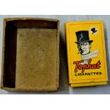 Cigarette Packets- Top Hat cigarettes-a complete packet with 10 cigarettes, good condition.