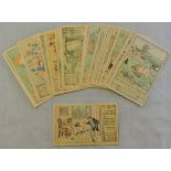 Caldelott(Randolph) Frog/children etc range of (20) postcards-published Warne + Co 1974