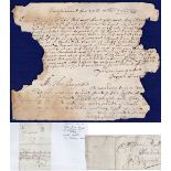 Norfolk - 1661 Pengelly letter with photocopies of a collection of Pengally material. A good