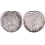 El Salvador 1892-Peso(KM115.1) Colombus,AUNC,Scarce