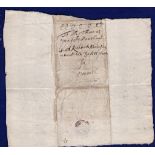 Norfolk - 1661 (12 Aug) Pengelly Yarmouth to Norwich correspondence, Part Entire script 12/7.