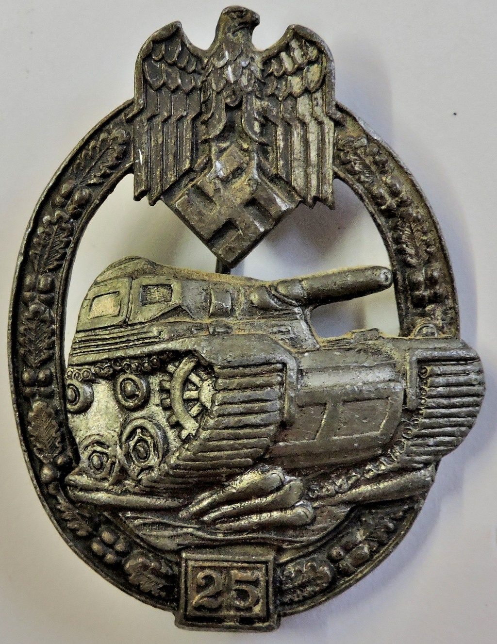 German WWII Panzer Assault '25' badge, see T&C's