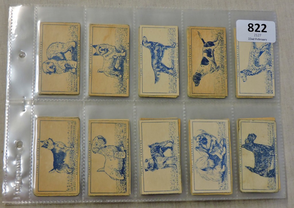 Carreras-Turf Slides 'Famous Dog Breeds' 1952 set, 50/50, VG/EX some toning, cat £100