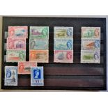 Cayman Islands-1953-62 set,1/4d to £1, (SG148/161a) l/m/mint(SG £110)