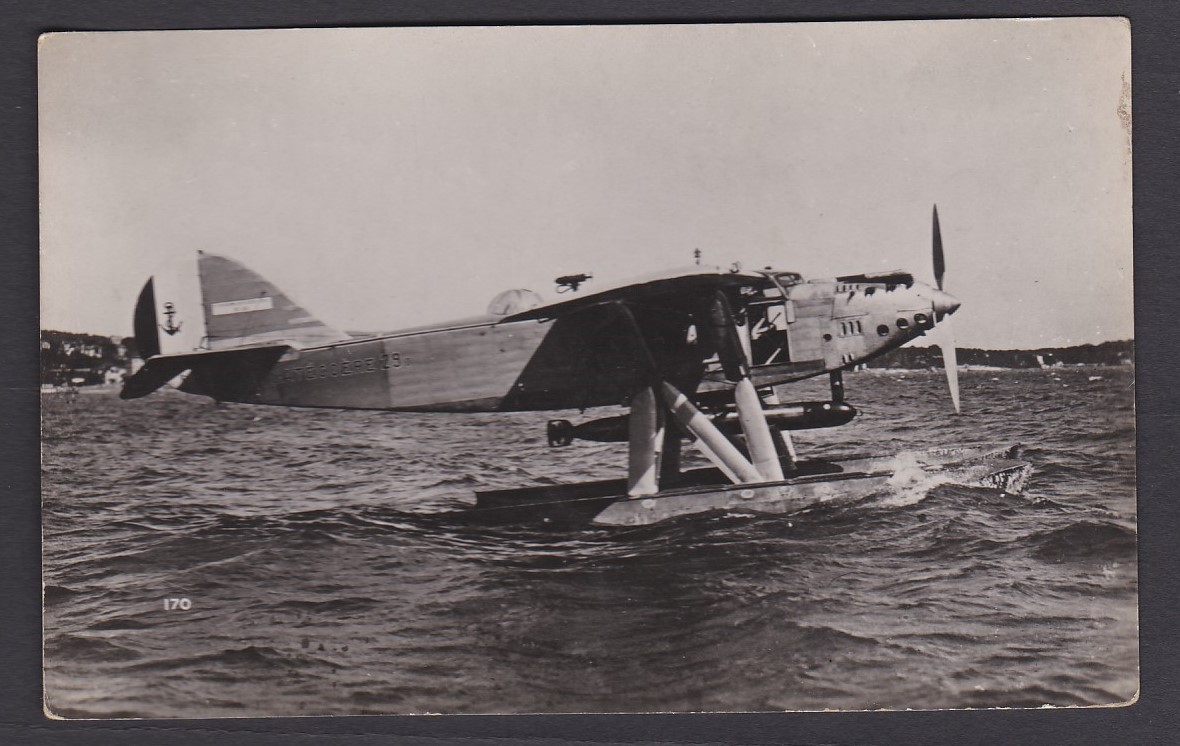 Aviation Real Photo Postcard-A Westland Wessex, landed -A DH Fox Moth-Fine RP postcard Dornier Do- - Image 6 of 6