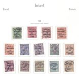 Ireland 1922-"Thom" over prints, 1/2d to 4, fine used (14) (SG) £200+