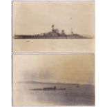 Naval - WWI 1917 RP HMS Repulse Naval - WWI 1917 RP Submarine