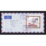 Iraq 1998 Jerusalem Day Miniature sheet on Airmail envelope Registered Germany.