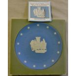 Wedgwood-Jasper Plate-'Victory of Yorktown 'Bicentennial of American Independence 1776-1976 in