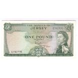 Jersey 1963 £1 - Green, F.N. Padenham, P1a, EF/AUNC