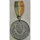 Edward VII Coronation Medal - Borough Of Portsmouth. Scarce with ribbon.