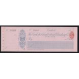 Carlisle & Cumberland Banking Co Ltd. Carlisle. Mint order with C/F RO 12-3-10 Blue on Pink,