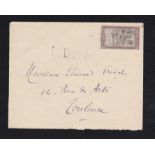 French Colonies Madagascar 1930 El Tanan/Colber machine cancel, light boxes numeral l/s - 40c