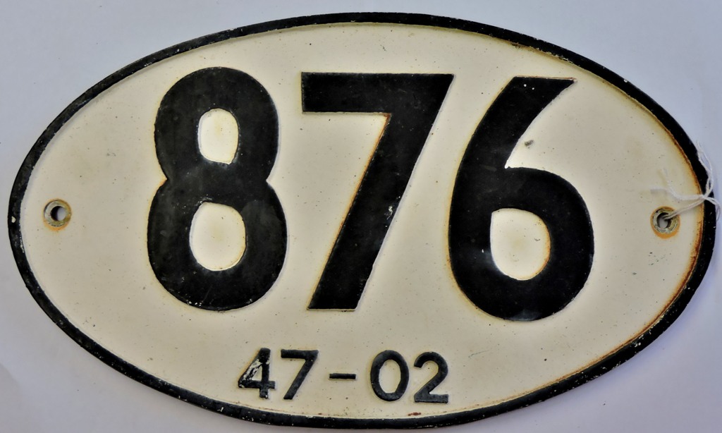 Wagon Plate-Royal Label Factory- wagon plate 876-47-02,modern(My be reproduction)