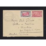 French Colonies Senegal 1933 env Saint Louis to France, Lycee Faidherse handstamp, fine cover