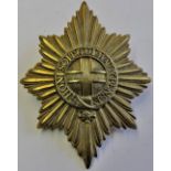 Coldstream Guards Puggaree Badge, Other Ranks pattern. (Brass, lugs) K&K: 904