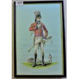 Framed print-Lieutenant General,Service,Diss-1810, small amount of foxing, but still in good