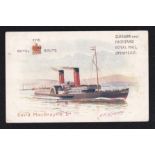 Great Britain Glasgow and Highland Royal Mail Steamer R.M.S. Columba postcard by David MacBrayne