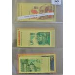 Croatia 1993 Narodna Banka 5 Kuna to 1000 Kuna set of 11 notes colour trials - UNC (11)