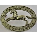 The Northamptonshire Yeomanry WWII Cap badges (White-metal, lugs) K&K: 2344